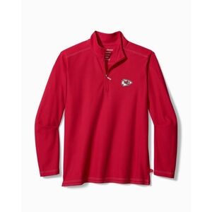 Tommy Bahama Kansas City Chiefs Emfielder Half-Zip IslandZone Sweatshirt